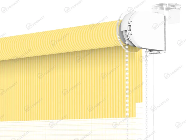 Roleta MINI - deň a noc - látka Bahama 1801 - vanilková 3