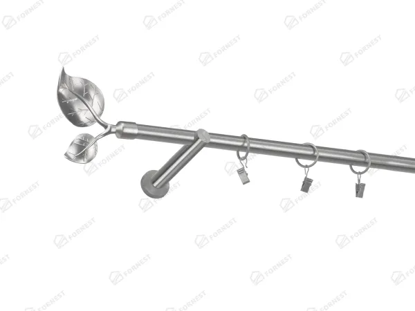 Garniža 19mm - 1rad - LIST VEĽKÝ - satin