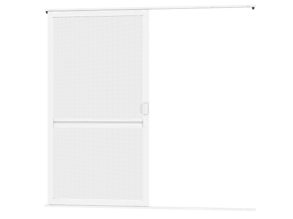 Sieťky na DVERE- posuvné - BIELA - s priečkou