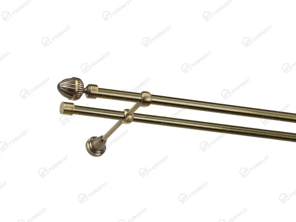 Garniža 16x16mm - 2rady - ODEON - antik 1