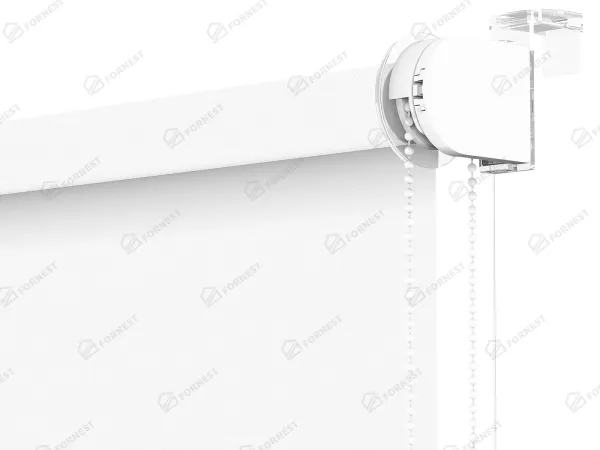 Roleta MINI - látka Madagaskar 051 - biela - (zatemňujúca) 2