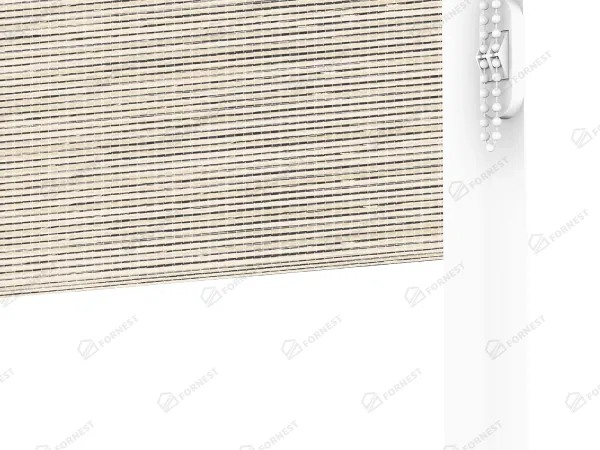 Roleta SWING - deň a noc - látka Maurícius 69 - béžová (čierny dekor) 4