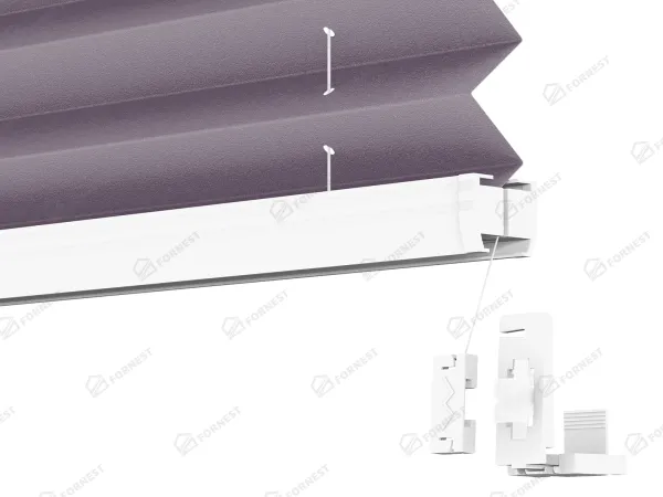 Plisé rolety LUX - látka Violet 11078 - PEARL 5