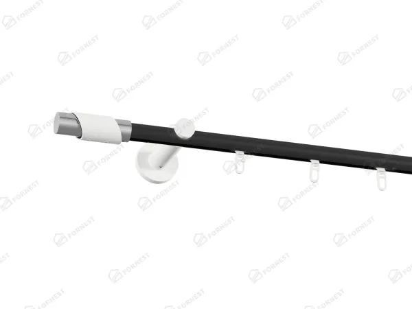 Garniža 19mm drážková tyč - 1rad - PARIS - čierno biela