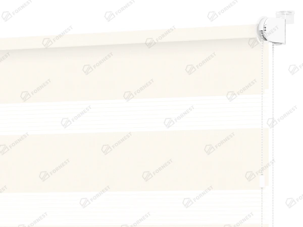 Roleta MINI - deň a noc - látka Zakynthos 03 - slonová kosť