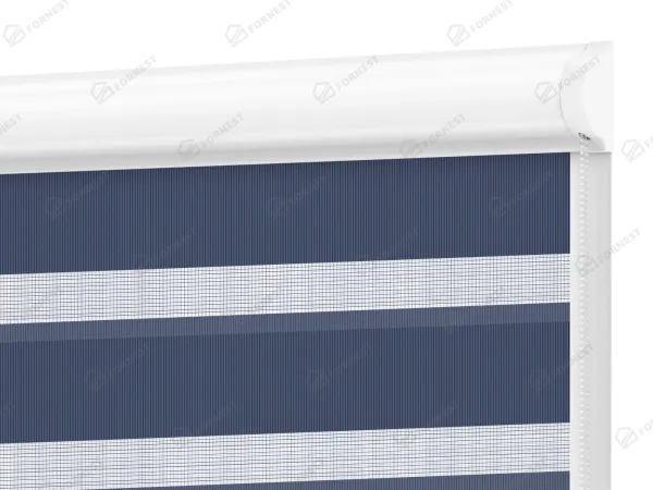 Roleta SWING - deň a noc - látka Bahama 1810 - tmavo modrá