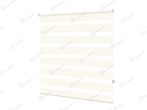 Roleta MINI - deň a noc - látka Zakynthos 03 - slonová kosť 1