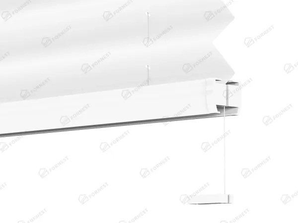 Plisé rolety LUX - látka Blossom White 11191- BLACKOUT (zatemňujúca) 6