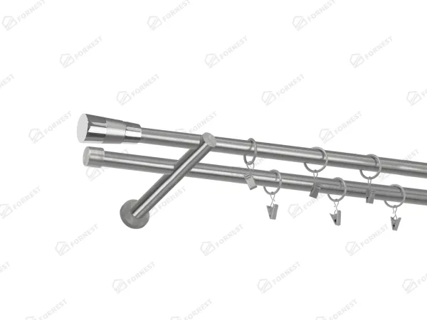 Garniža 19x19mm - 2rady - VOLEO - satin