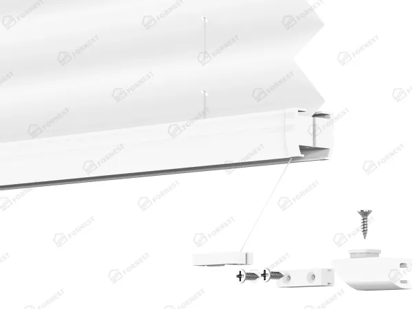 Plisé rolety LUX - látka Blossom White 11191- BLACKOUT (zatemňujúca) 9