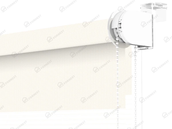 Roleta MINI - deň a noc - látka Zakynthos 03 - slonová kosť 3