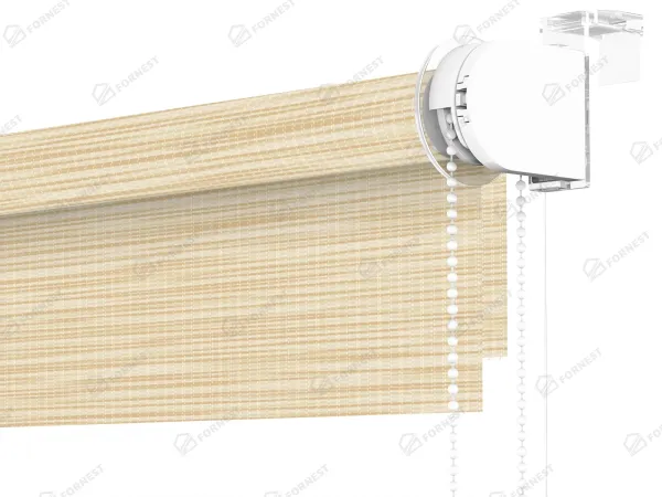 Roleta MINI - deň a noc - látka Maurícius 63 - svetlo žltá (borovica) 3