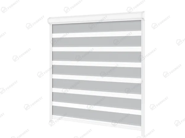 Roleta SWING LITE - deň a noc - látka Zakynthos 12 - sivá 1