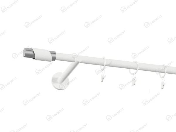 Garniža 19mm obyčajná tyč - 1rad - PARIS - Biela