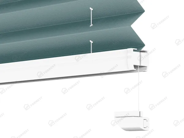 Plisé rolety LUX - látka Vintage teal 11079 - PEARL 8