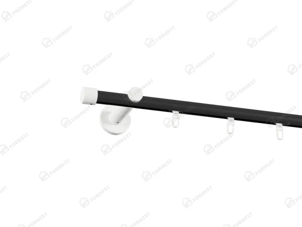 Garniža 19mm drážková tyč - 1rad - PULLO - čierno biela