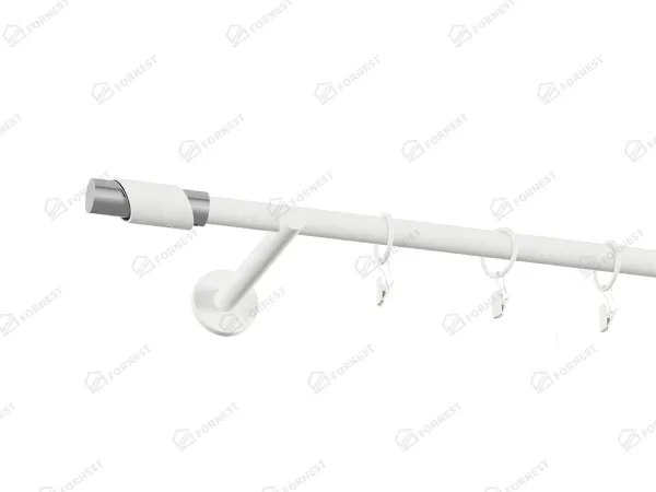 Garniža 19mm obyčajná tyč - 1rad - PARIS - biela