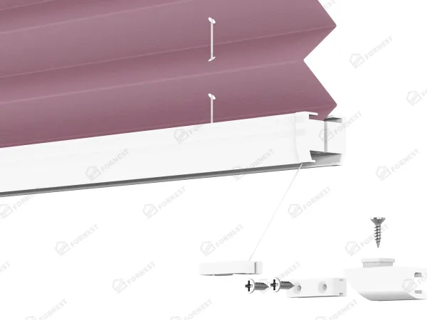 Plisé rolety LUX - látka Fuchsia 11243 - BLACKOUT (zatemňujúca) 9