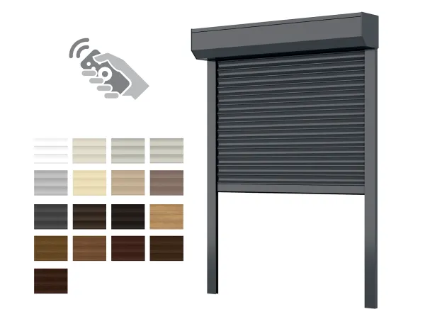 Hliníkové rolety BOX 165mm - výška do 2240 mm - MOTOR - DIAĽKOVÉ