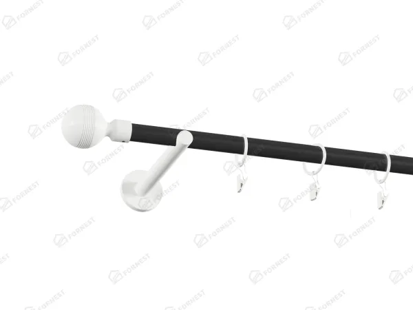 Garniža 19mm obyčajná tyč - 1rad - GABI - čierno biela