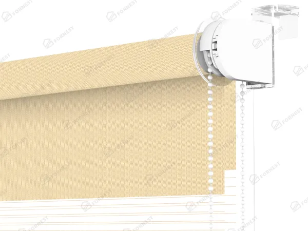 Roleta MINI - deň a noc - látka Zakynthos 05 - croissant 3