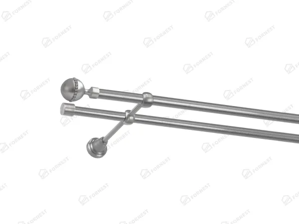 Garniža 16x16mm - 2rady - KALISTO CRYSTAL - satin 1