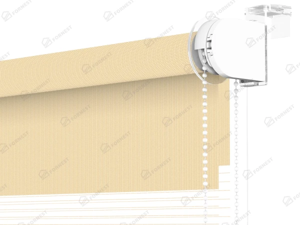 Roleta MINI - deň a noc - látka Zakynthos 05 - croissant 3