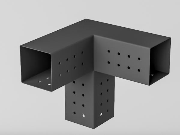 Pergola VEGAS - voľne stojaca so spodným vencom - 1 sekčná 3