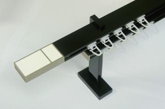 Garniža SQUARE LINE čierna 2dr. - kon. BOSS biela koža