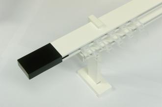 Garniža SQUARE LINE biela 2dr. - kon. čierna LINE