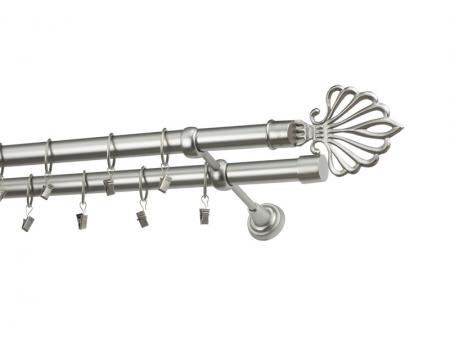 Garniža 25x25mm - 2rady - MODERN - satin