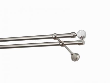 Garniža 19x19mm - 2rady - GUĽA CRYSTAL - satin 1