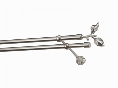 Garniža 19x19mm - 2rady - LIST ROSE - satin 1