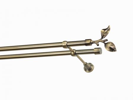 Garniža 19x19mm - 2rady - LIST ROSE - antik 1