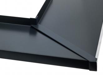 Hliníková spojka - 90° - nos 25mm - antracit RAL 7016 1