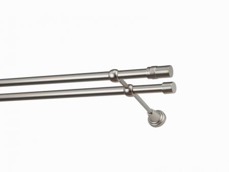 Garniža 19x19mm - 2rady - CYLINDER - satin 1