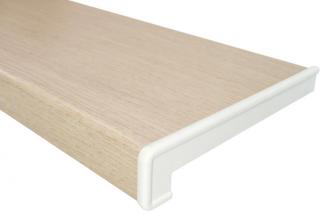 Vnútorné parapety - drevotrieska DUB SVETLÝ - pvc kryt
