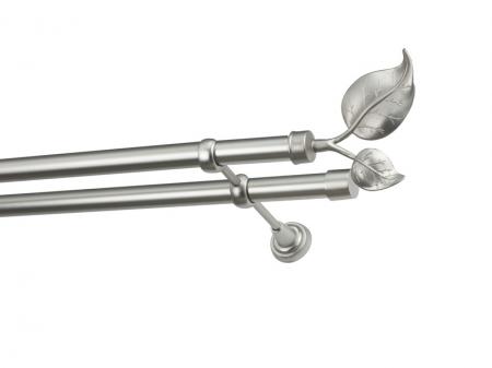 Garniža 25x25mm - 2rady - LIST VEĽKÝ satin 1