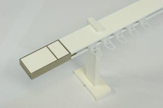 Garniža SQUARE LINE biela 1dr. - kon. BOSS biela koža