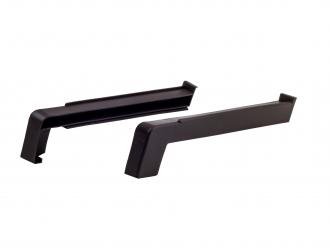 Plastové vonkajšie krytky - nos 40mm - tmavohnedá RAL 8019 - pár