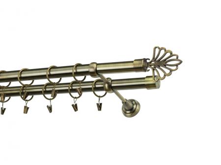 Garniža 25x25mm - 2rady - MODERN - antik