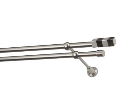 Garniža 19x19mm - 2rady - QUADRO - satin 1