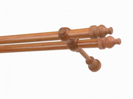 Garniža drevená 28x28mm dvojradová - JELŠA 1