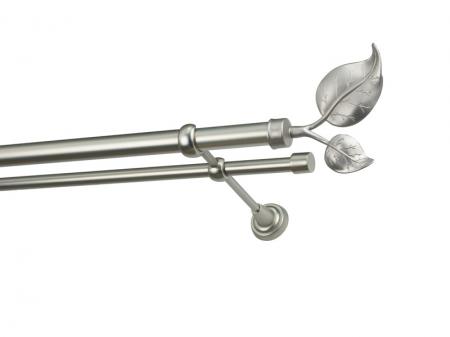 Garniža 25x16mm - 2rady - LIST VEĽKÝ satin 1