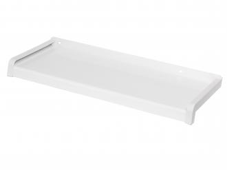 Vonkajšie hliníkové ťahané parapety - biela RAL 9016