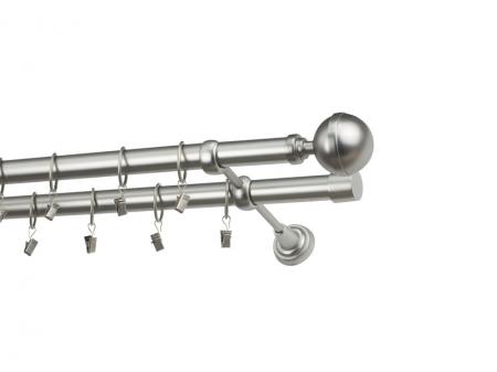 Garniža 25x25mm - 2rady - KALISTO - satin