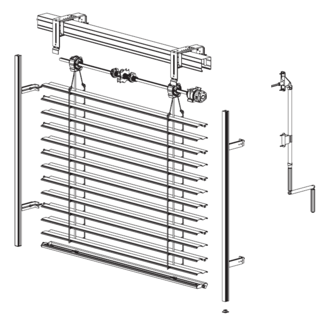 Schéma kľukového ovládania